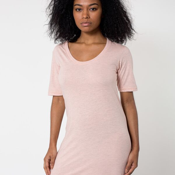 RSA2314 Fine Jersey S/S Crew Neck T-Shirt Dress Thumbnail
